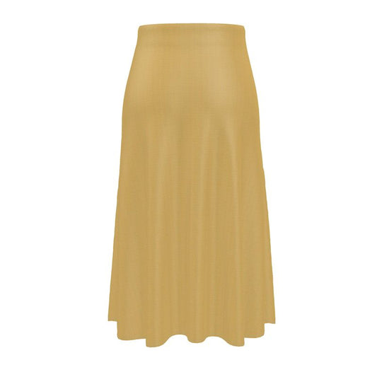 Vanilla - Pure Mulberry Silk - Midi 100% Silk Skirt