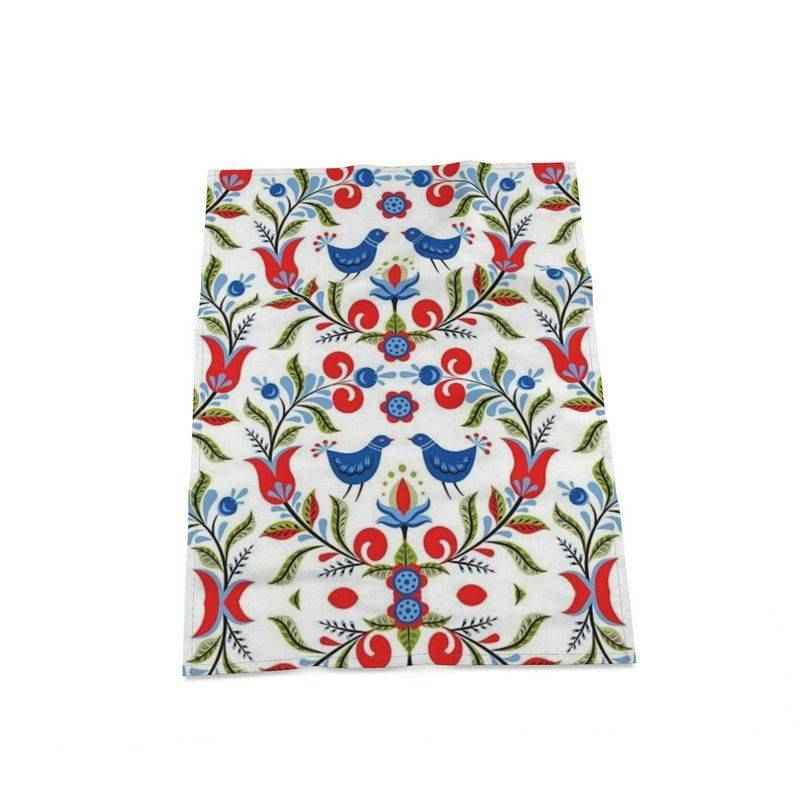 Lullaby of Birdland - Premium oversized kitchen tea towel handmade to order - MBOSS.US e.K.