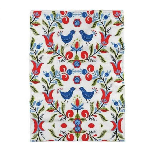 Lullaby of Birdland - Premium oversized kitchen tea towel handmade to order - MBOSS.US e.K.