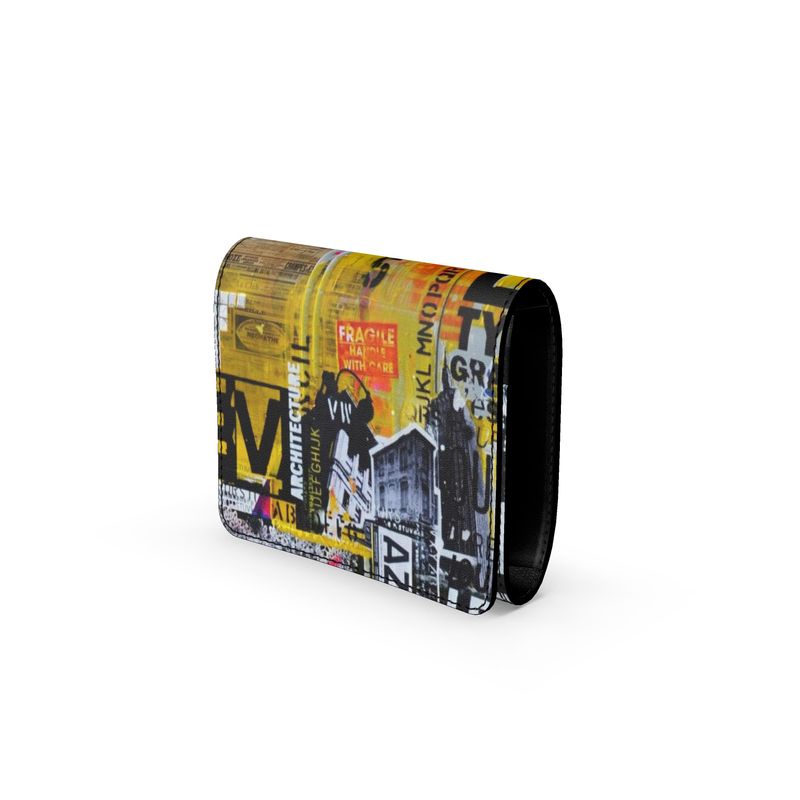 NY5 - Luxury Full Grain Nappa Leather -Small Leather Foldover Purse | Marivel Suri