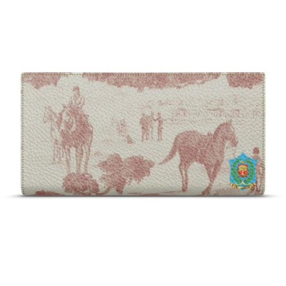 Equistrian School - Luxury Full Grain Nappa Leather -Travel Wallet | Marivel Suri
