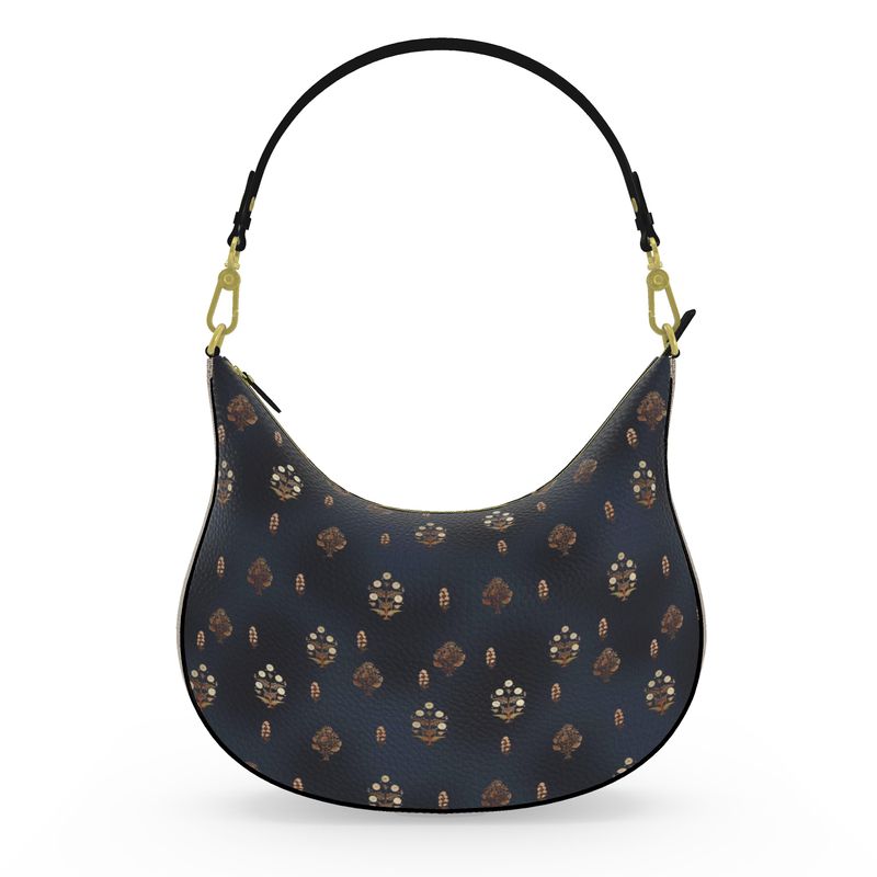 Marvel - Luxury Full Grain Nappa Leather -Curve Hobo Bag | Marivel Suri