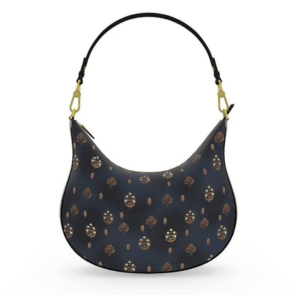 Marvel - Luxury Full Grain Nappa Leather -Curve Hobo Bag | Marivel Suri