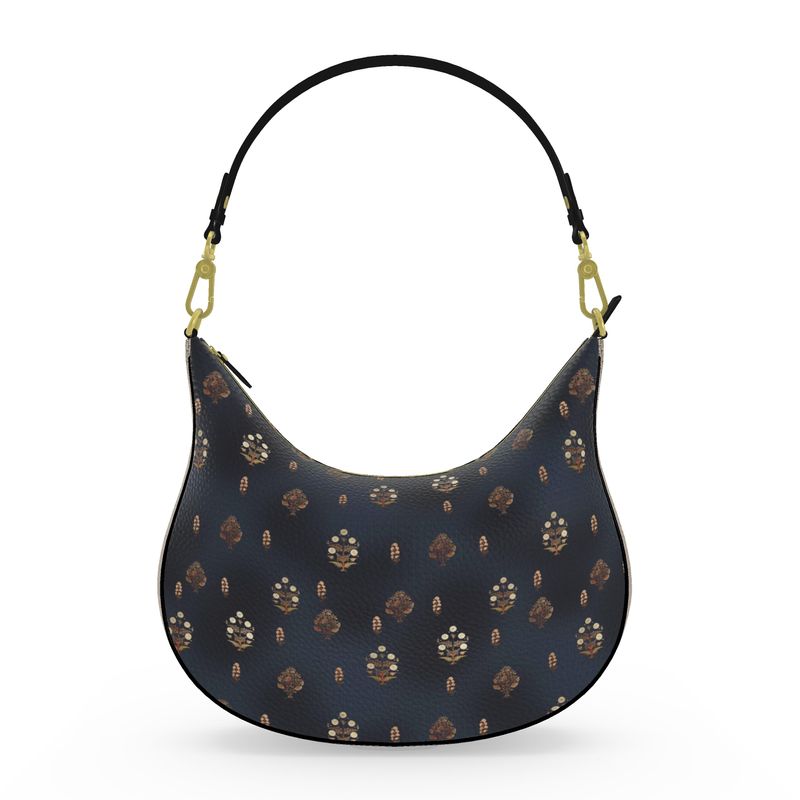 Marvel - Luxury Full Grain Nappa Leather -Curve Hobo Bag | Marivel Suri