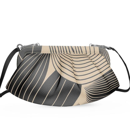 Cafe Noir -Pleated Soft Frame Bag | Marivel Suri