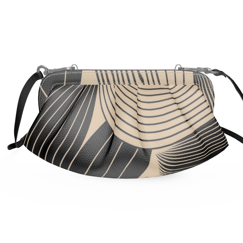 Cafe Noir -Pleated Soft Frame Bag | Marivel Suri
