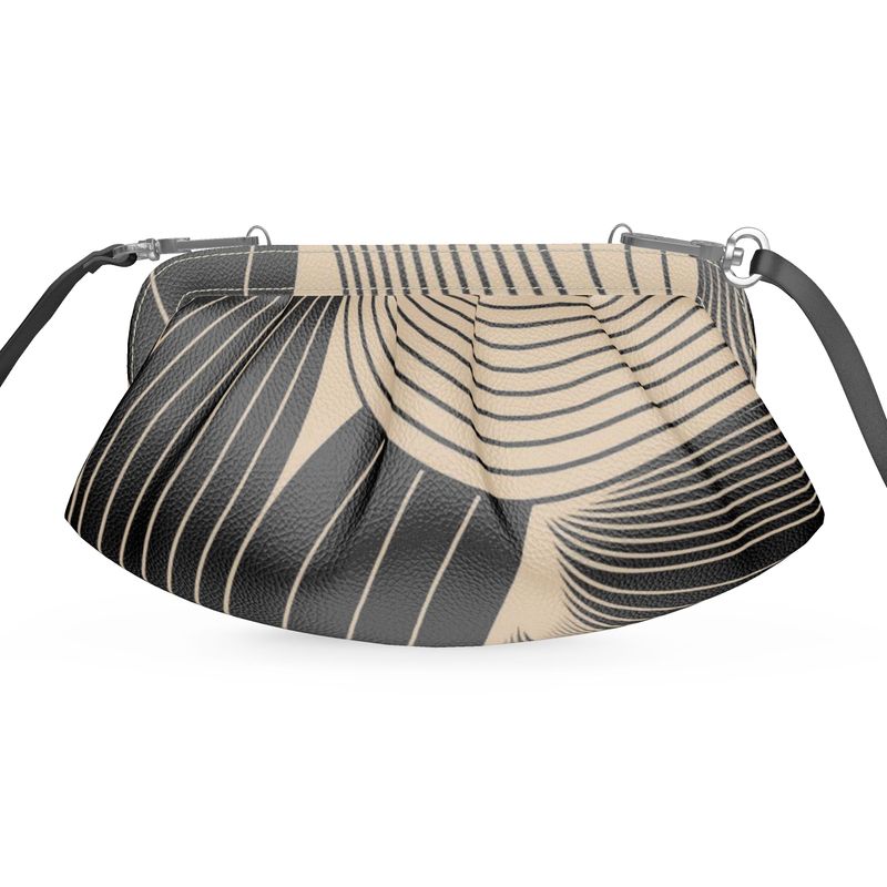 Cafe Noir -Pleated Soft Frame Bag | Marivel Suri