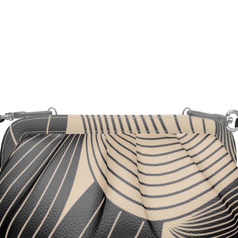 Cafe Noir -Pleated Soft Frame Bag | Marivel Suri