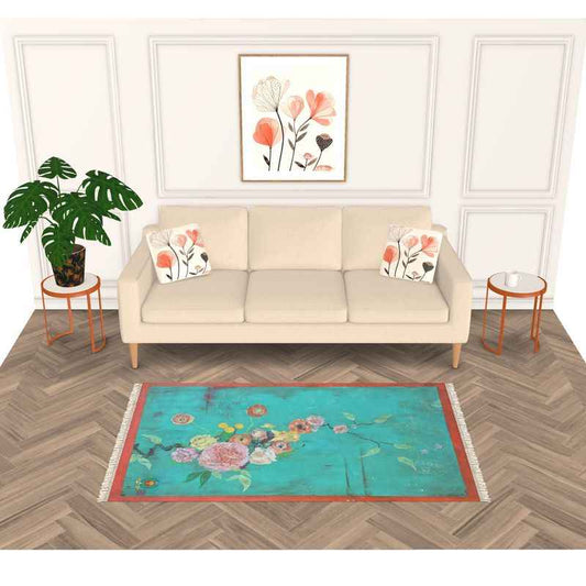 Lake Roses - Heavyweight Velvet with Anti-slip Latex