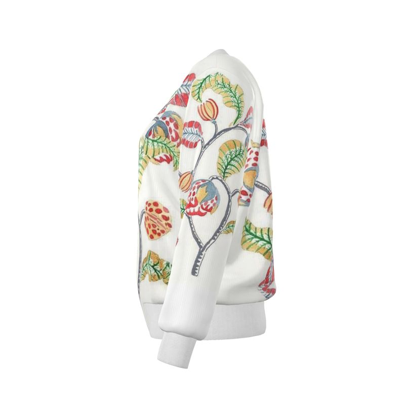 Fiori - Pure Mulberry Silk - 100% Reversible Silk Bomber Jacket