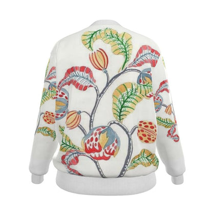 Fiori - Pure Mulberry Silk - 100% Reversible Silk Bomber Jacket