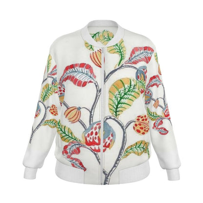 Fiori - Pure Mulberry Silk - 100% Reversible Silk Bomber Jacket
