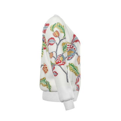 Fiori - Pure Mulberry Silk - 100% Reversible Silk Bomber Jacket