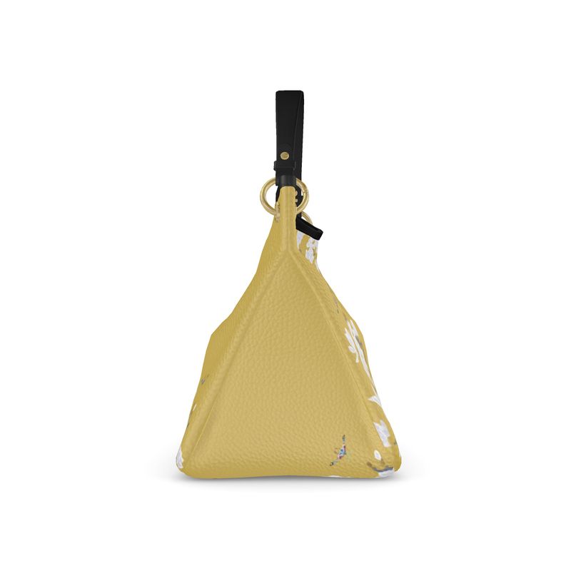 Autumn Flowers - Luxury full Grain Leather - Talbot Slouch Bag