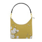 Autumn Flowers - Luxury full Grain Leather - Square Hobo Bag