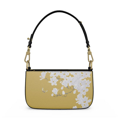 Autumn Flowers - Luxury full Grain Leather - Zip Box Bag -Zip Box Bag | Marivel Suri