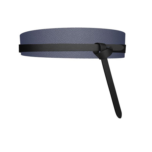 Blue Velvet - Luxury Full-Grain Leather - 100% Leather Wrap Belt
