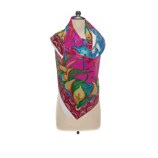 African Colors - Luxury Mulberry Silk 54 gsm - 100% Silk Scarf