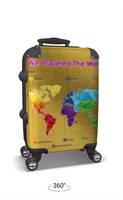 World Travelers - Premium hard shell designer suitcase with wheels